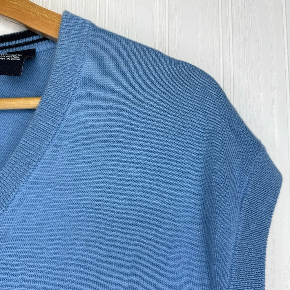 Chaps Golf Blue V-neck sweater vest size XXL - Picture 3 of 9